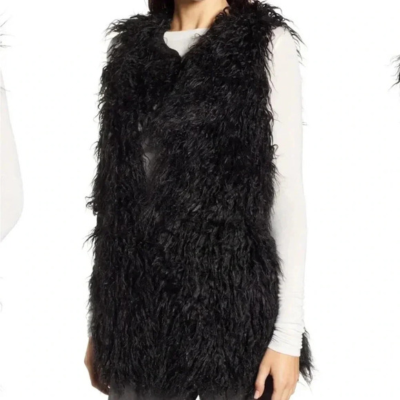 Cupcakes and cashmere vest Reversible Faux Shearling Vest - Picture 3 of 7